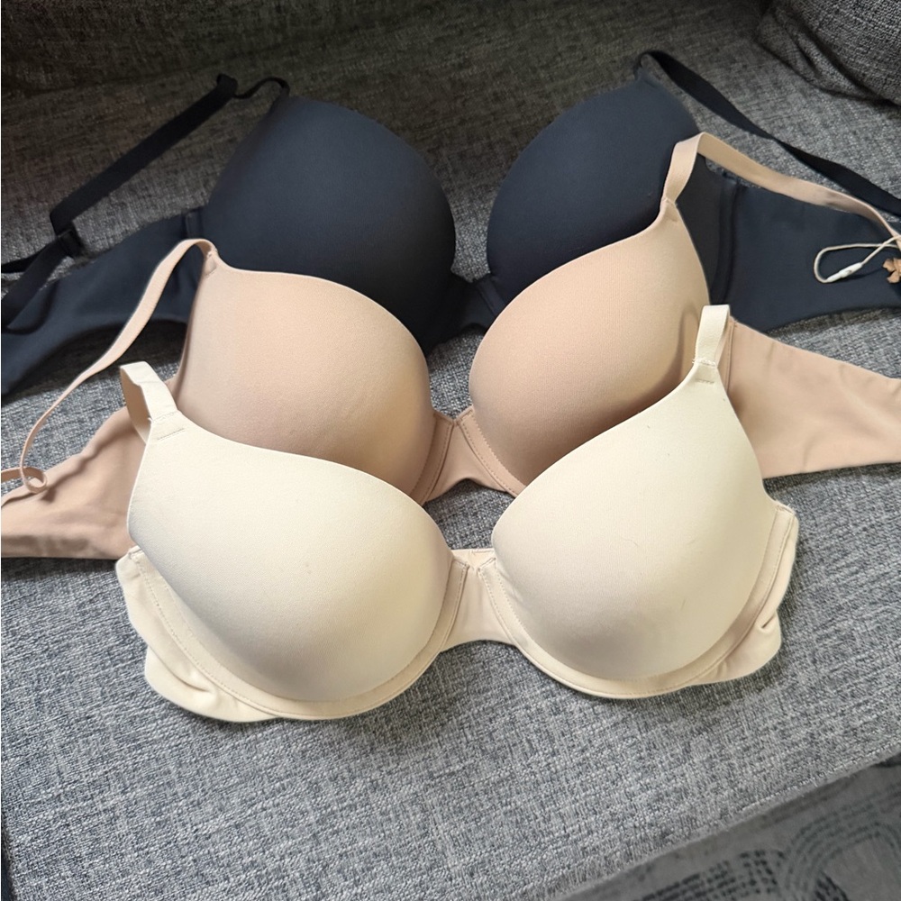 SKIMS Women's Bra Set - Black, Tan, Cream